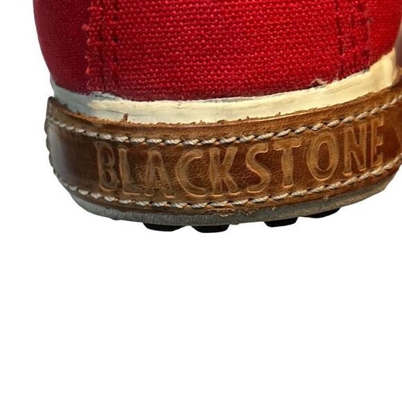 Blackstone red canvas high top skate sneakers size 39 - Picture 4 of 10